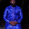 Bazin riche bleu pour homme