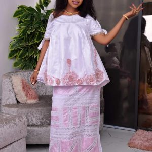 Bazin femme blanc